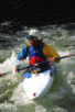 photograph of Captn Kirk kayaking on the merced river, yosemite.Photographs of action sports in Yosemite National Park. Also available are rock climbing, scenic, and wedding photos of Yosemite.