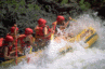 Photograph of rafters on the merced river, yosemite.Photographs of action sports in Yosemite National Park. Also available are rock climbing, scenic, and wedding photos of Yosemite.
