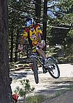 photo of mark cutting loose, mountain biking
