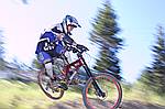 mountain biking, eric getting air, photo of