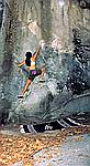 Midnight Lightning, Camp 4, Yosemite Valley, Daniela cranking!
