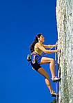 The lieback on chips ahoy, cookie cliff, climber is daniela, location yosemite valley