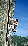 rock climbing in yosemite, sue on wheat thin, cookie cliff
