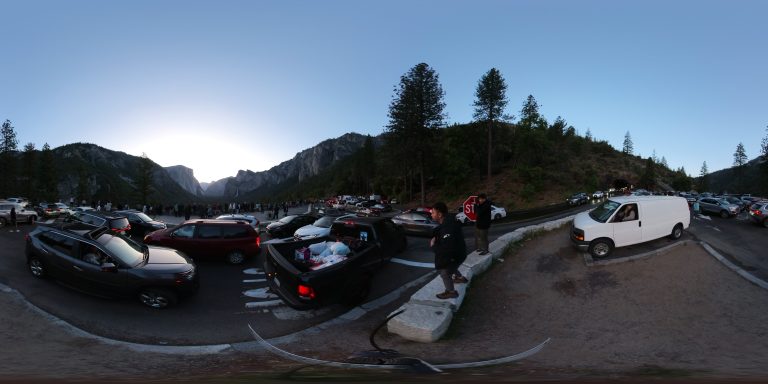 Yosemite Traffic Jam at tunnel view on 5AM 5/27/24